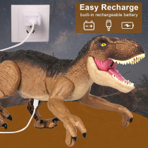 Realistic Remote Control T-Rex Dinosaur Toy for Kids Ages 3-12