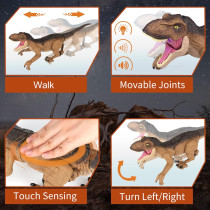 Realistic Remote Control T-Rex Dinosaur Toy for Kids Ages 3-12