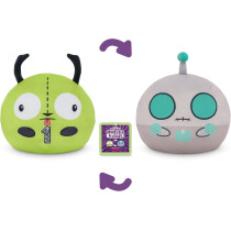 TeeTurtle Invader Zim 6 Reversible Gir Plushie - Robot & Dog Design