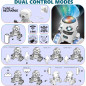 Aikmi Rechargeable Remote Control Robot Toy with Projector Night Light, Gesture Sensor & Music, White