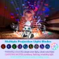Aikmi Robot Télécommandé Rechargeable avec Projecteur, Capteur Gestuel et Musique pour Enfants 5-7 ans (Blanc)