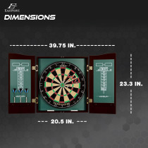 EastPoint Sports Bristle Dartboard & Cabinet Set – Easy Assembly & Full Kit
