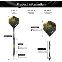 CyeeLife Soft Tip Darts Set - 12 Professional Darts with Extras