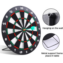 Theefun 16 Safety Dartboard Set with 6 Soft Tip Darts for All Ages