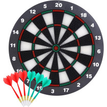 Theefun 16 Safety Dartboard Set with 6 Soft Tip Darts for All Ages