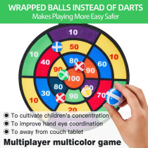 Magnetic Dart Board 16in Double-Sided for Kids & Adults with Safe Darts