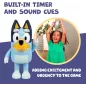 Figurine Électronique Bluey Cache-Cache, Articulée, Musicale avec Mode Danse, Jouet Interactif 3+ ans