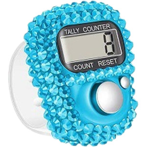Jowxsx Blue Electronic Finger Tally Counter – Portable Digital Clicker