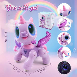 BIRANCO Unicorn Robot Toy for Kids 3-6 | Remote Control & STEM Play