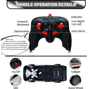 Cyber Transformer RC Car - 360° Rotation Drift Remote Control Toy for Kids