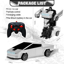 Cyber Transformer RC Car - 360° Rotation Drift Remote Control Toy for Kids