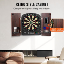 VEVOR Dart Board Cabinet Set – Official Size, Steel Tip, Easy Assembly