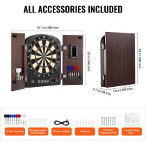 VEVOR Dart Board Cabinet Set – Official Size, Steel Tip, Easy Assembly