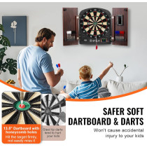 VEVOR Dart Board Cabinet Set – Official Size, Steel Tip, Easy Assembly