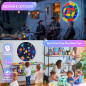 Fléchettes LED 2 en 1 29 avec 12 Balles Lumineuses, 12 Jeux, Contrôle APP, Intérieur & Extérieur Enfants 8-12 ans