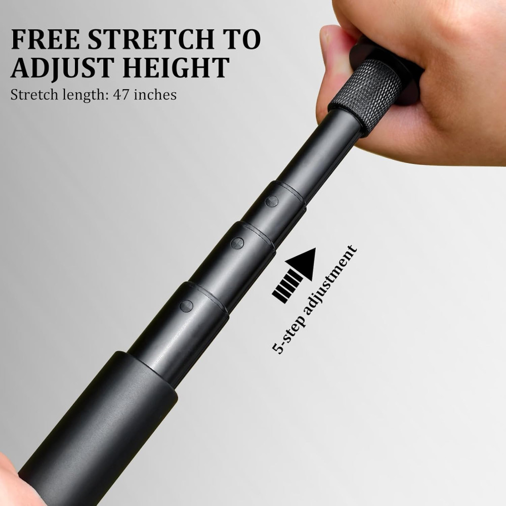 Adjustable 54 Golf Tripod & Monopod with Magnetic Phone Holder for Swing Training