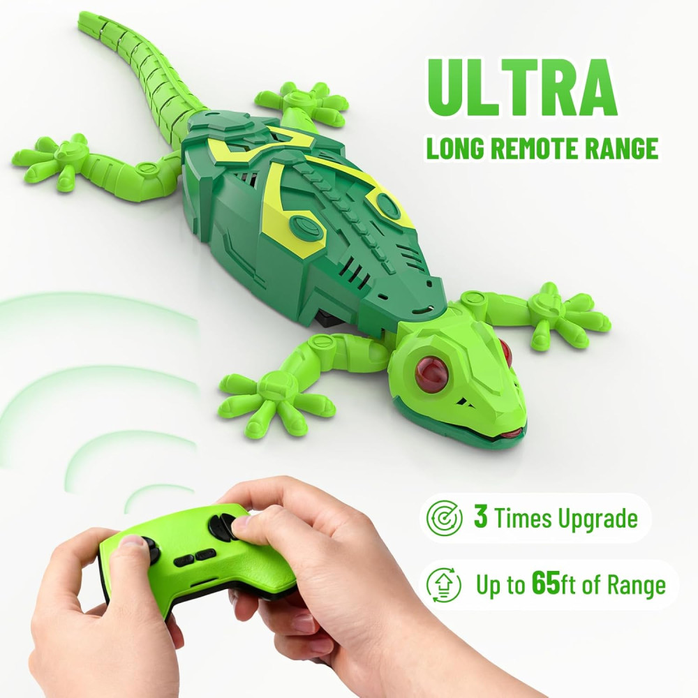 Rechargeable RC Wall Crawler Gecko Toy – Climbing Robot for Kids 4+