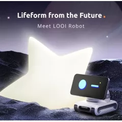 LOOI Robot – Compagnon de bureau IA avec ChatGPT vocal, reconnaissance faciale, émotionnelle & charge sans fil 10W