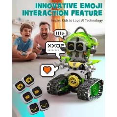 Robot STEM 5en1 à Construire 478Pcs - Cadeau Éducatif 6-12 ans
