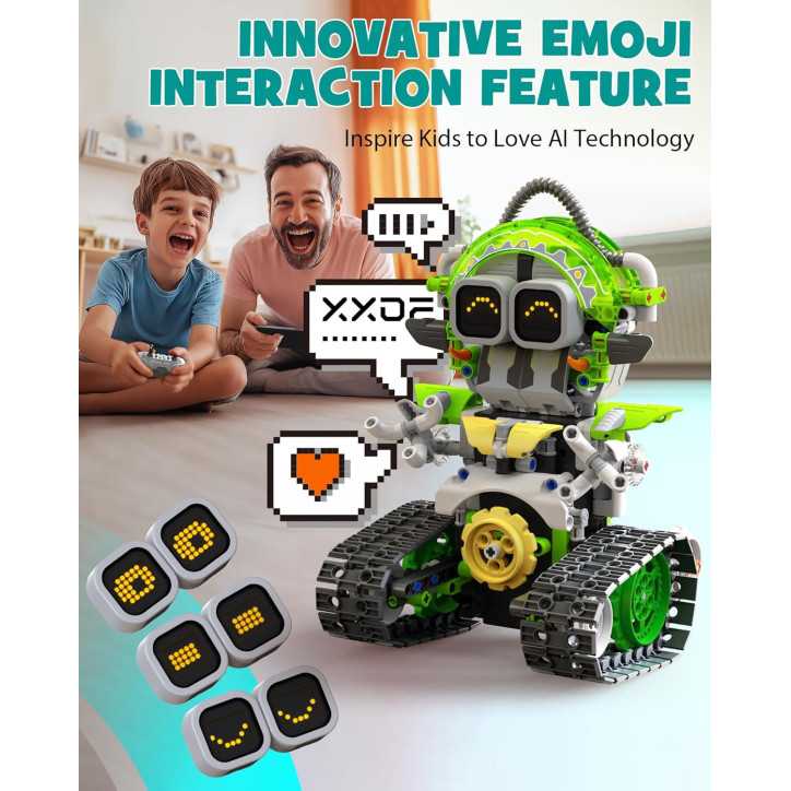 5in1 STEM AI Robot Building Set, 478Pcs APP & Remote Control Coding Toy for Kids 6-12, Educational Gift 5in1 STEM AI Robot Building Set, 478Pcs APP & Remote Control Coding Toy for Kids 6-12, Educational Gift