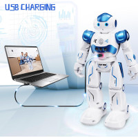 Robot SGILE RC Programmable Gesture pour Enfants - Cadeau Bleu