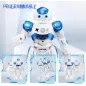 SGILE Robot Télécommandé Programmable à Détection de Geste Rechargeable pour Enfants 3-12 Ans, Bleu