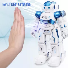 Robot SGILE RC Programmable Gesture pour Enfants - Cadeau Bleu