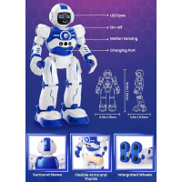 Programmable Remote Control Smart Walking & Dancing Robot Toy with Gesture & Sensing for Kids Ages 4-10