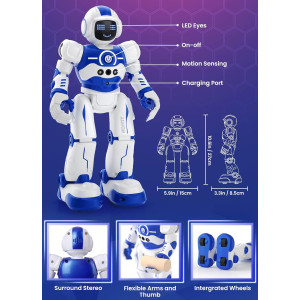 Programmable Robot Toy for Kids Ages 4-10 | Remote Control & Dancing