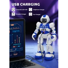 Robot Jouet Programmable pour Enfants 4-10 ans Cadeau Anniversaire