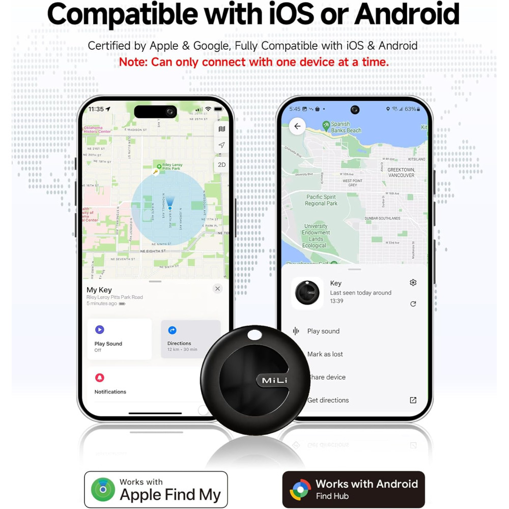 MiTag Duo Bluetooth Tracker 4-Pack – Smart Waterproof Key & Luggage Finder