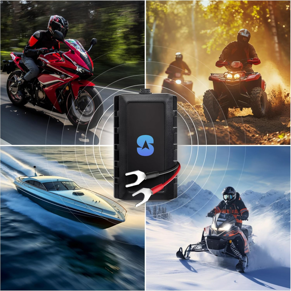 Spy Tec Pulse Moto GPS Tracker - Waterproof Real-Time Motorcycle Tracking