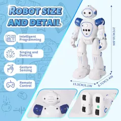 Robot Jouet Enfant Télécommande Sans Fil Programmable 3-9 Ans