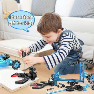 2-in-1 Remote Control Robot Arm Kit with 360° Gripper & Wheels – Best Gift