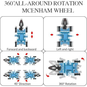2-in-1 Remote Control Robot Arm Kit with 360° Gripper & Wheels – Best Gift