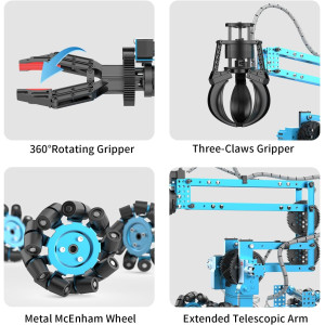 Robot Arm Kit 2 en 1 avec télécommande, cadeau idéal