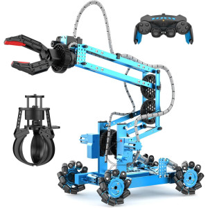 2-in-1 Remote Control Robot Arm Kit with 360° Gripper & Wheels – Best Gift