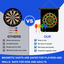 Magnetic Dart Board Game with 12 Darts – Fun Outdoor Toy for Kids 5-12