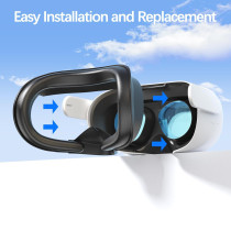 Meta Quest 2 Face Cushion Pad - PU Leather Foam VR Interface Cover