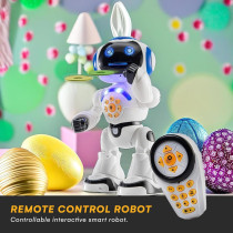 Programmable 12 LED RC Robot Toy – Interactive Dancing & Talking for Kids