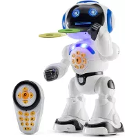 Robot RC programmable à LED - Robot dansant et parlant interactif de 30 cm pour enfants