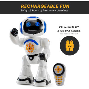 Robot RC Programmable LED 12 - Jouet Dansant et Parlant