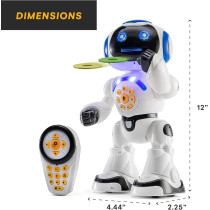 Programmable 12 LED RC Robot Toy – Interactive Dancing & Talking for Kids