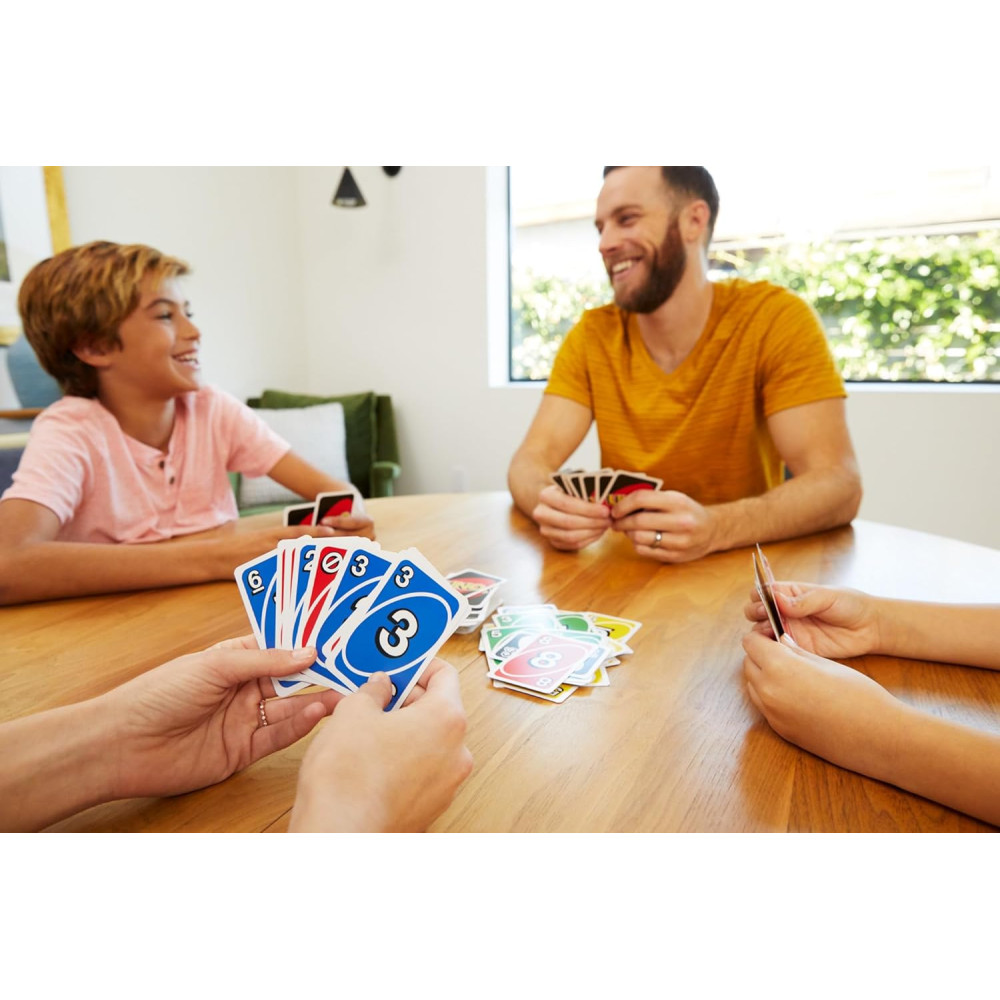 UNO Classique - Jeu de Cartes Couleurs & Nombres, 112 Cartes