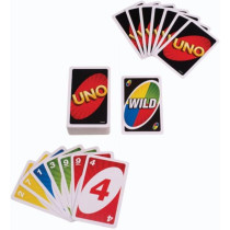 UNO Classique - Jeu de Cartes Couleurs & Nombres, 112 Cartes