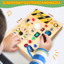 Busy Board Montessori Toy for Toddlers 1-3 Years | Yellow Medium