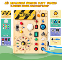 Busy Board Montessori Toy for Toddlers 1-3 Years | Yellow Medium