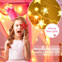 Monobeach Princess Castle Play Tent with Star Lights for Kids – 55x53