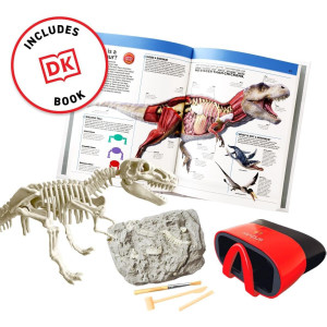 Abacus Brands VR Dinosaurs Gift Box - Interactive STEM Book for Ages 8+