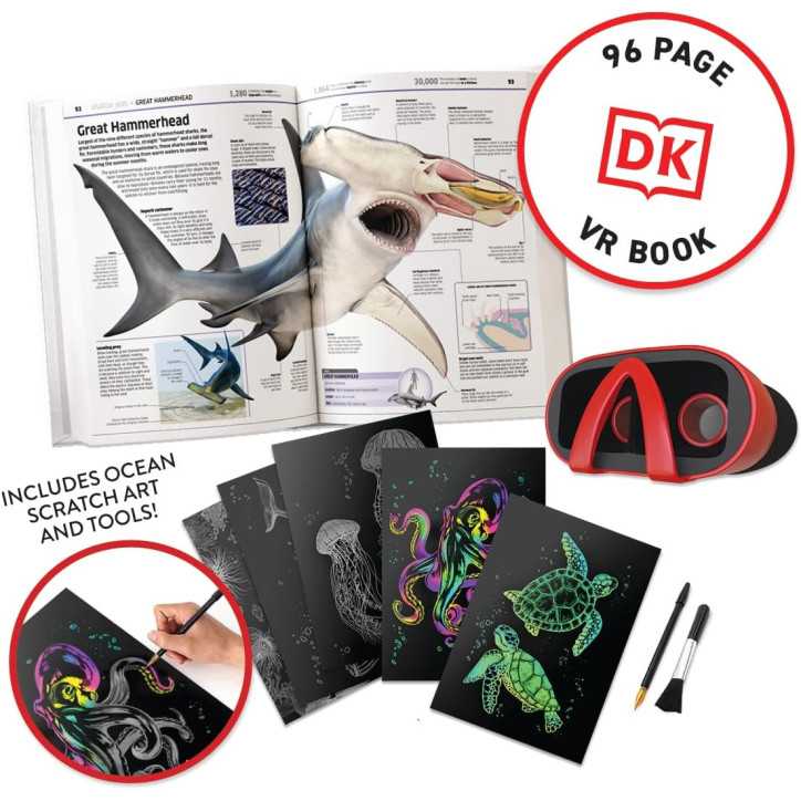 Abacus Brands Virtual Reality Oceans Gift Box: Interactive VR Book & STEM Learning Set for Ages 8+